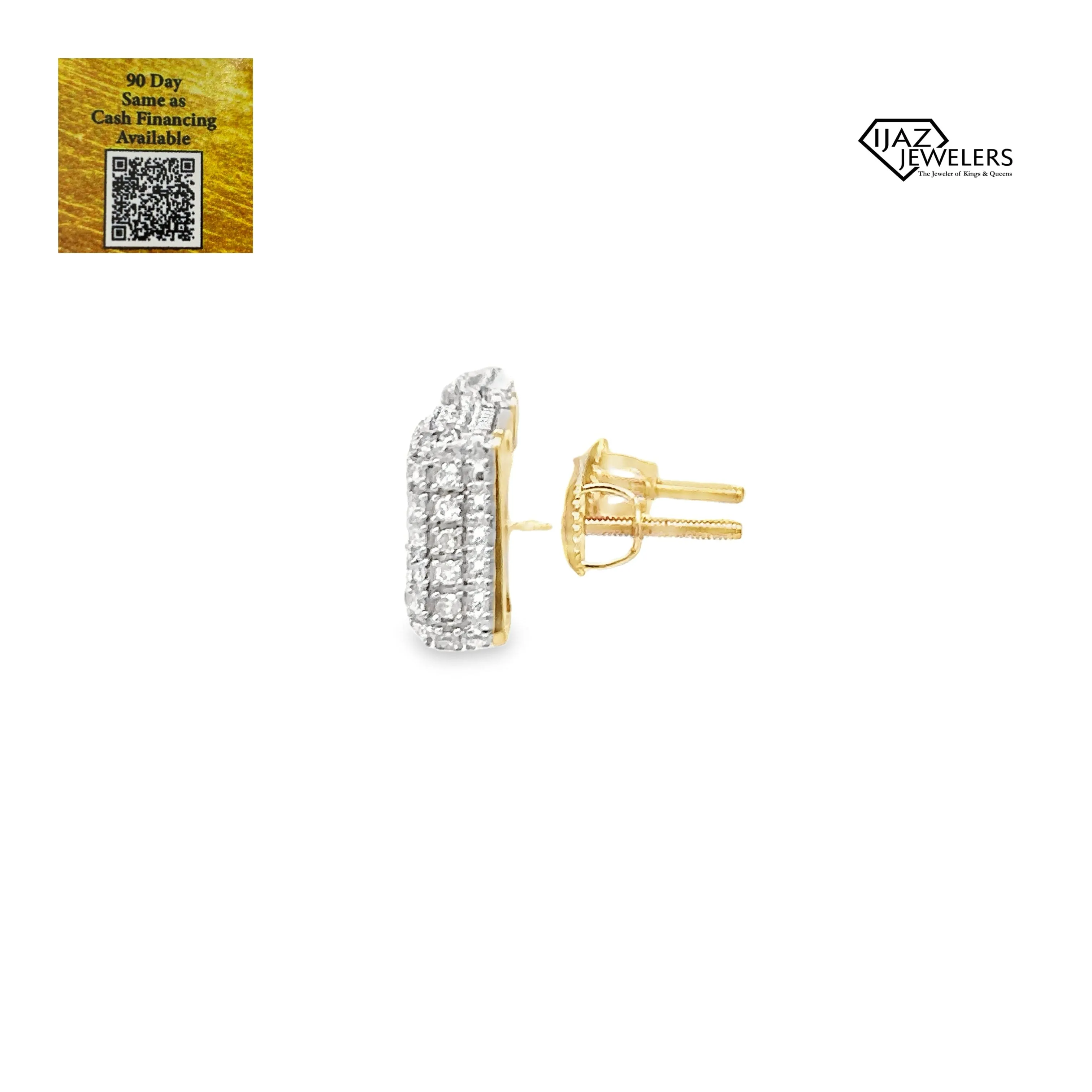 10K Gold 0.85 CTW Diamond Earrings