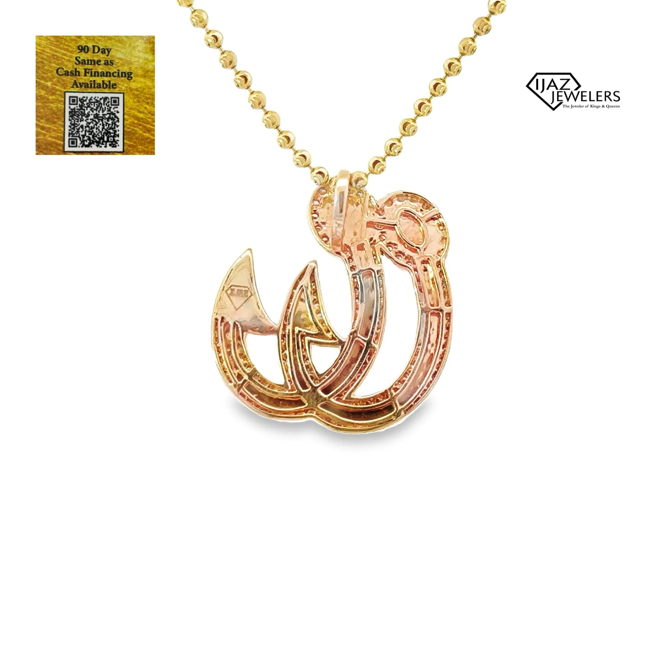 10K Gold 1.00 CTW Diamond Corpus Christi Hooks Charm