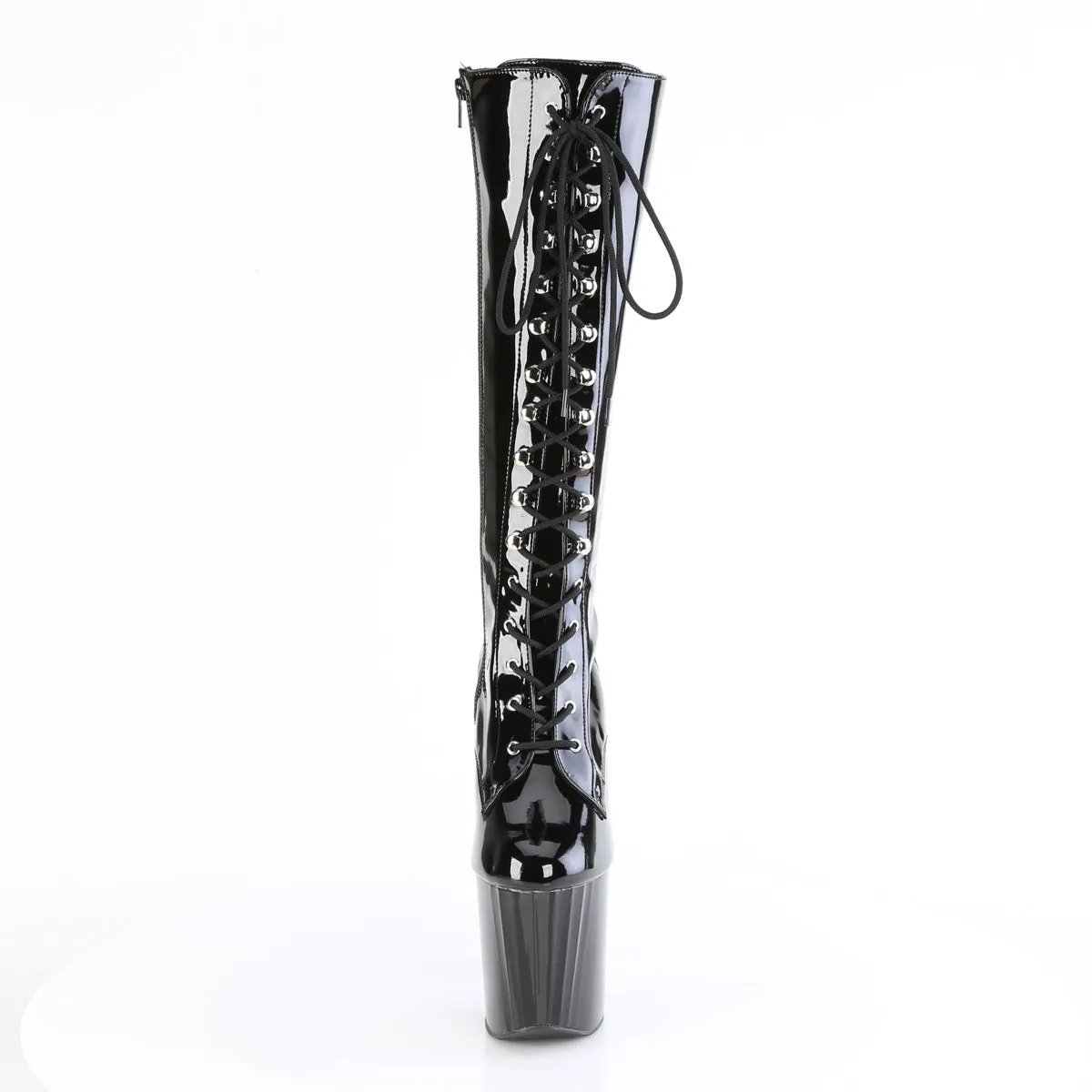 8 Inch Heel ENCHANT-2023 Black Stretch Patent