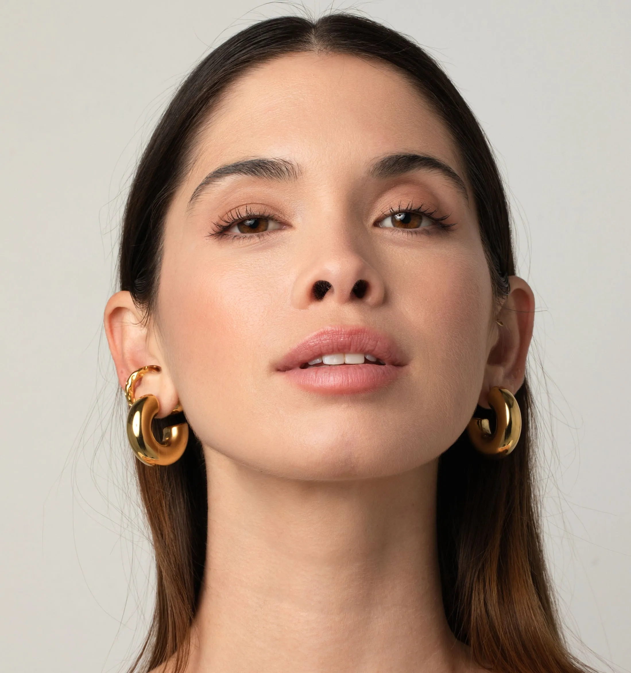 Amberly Reversible Hoop Earrings - Sphere