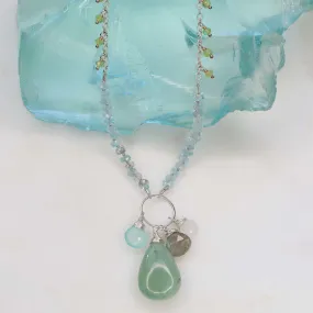 Aquamarine Peridot Necklace | Dedicated to RB