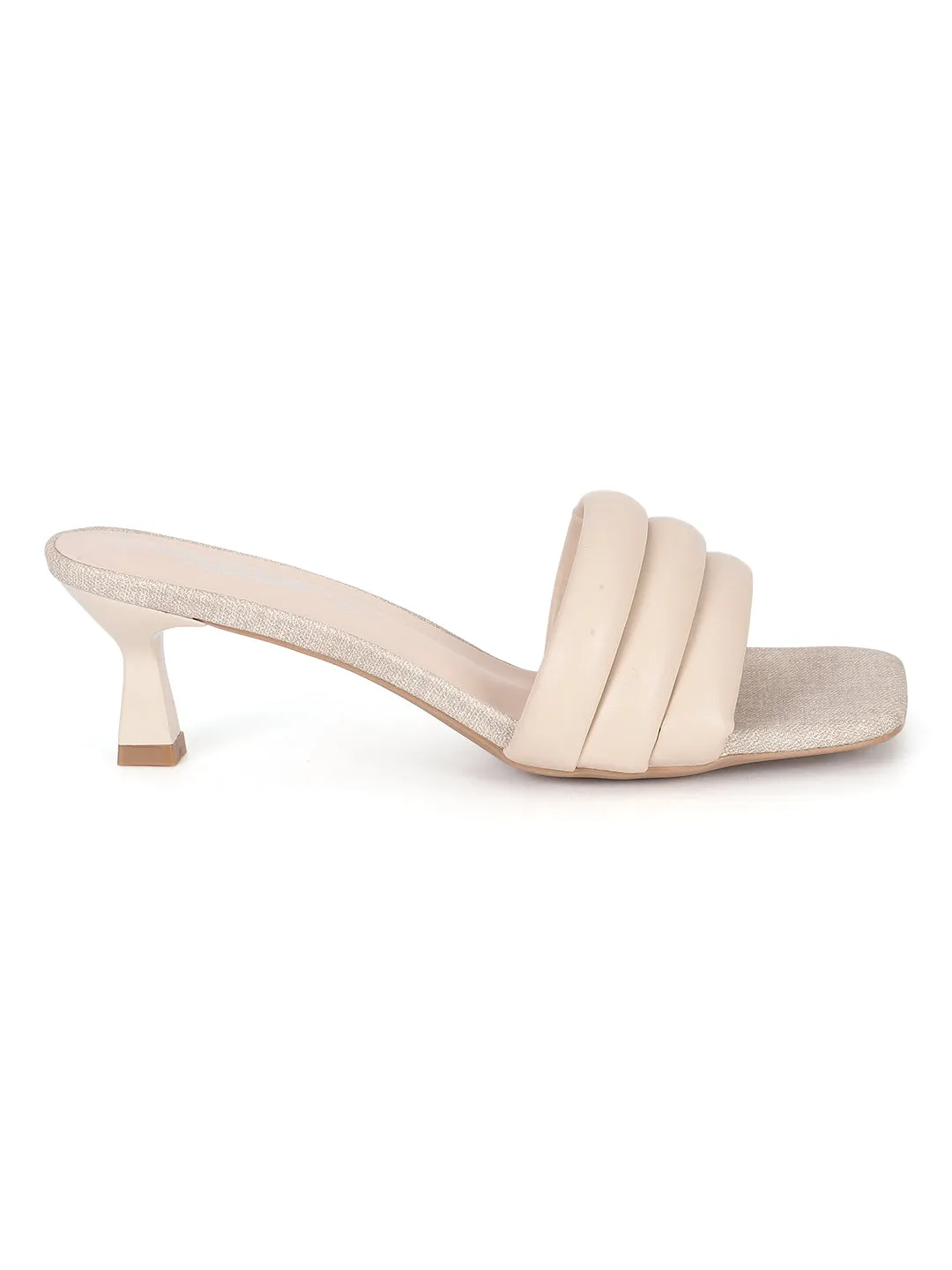 Beige PU Stiletto Stylish Sandals (TC-RS3584-BEIG)