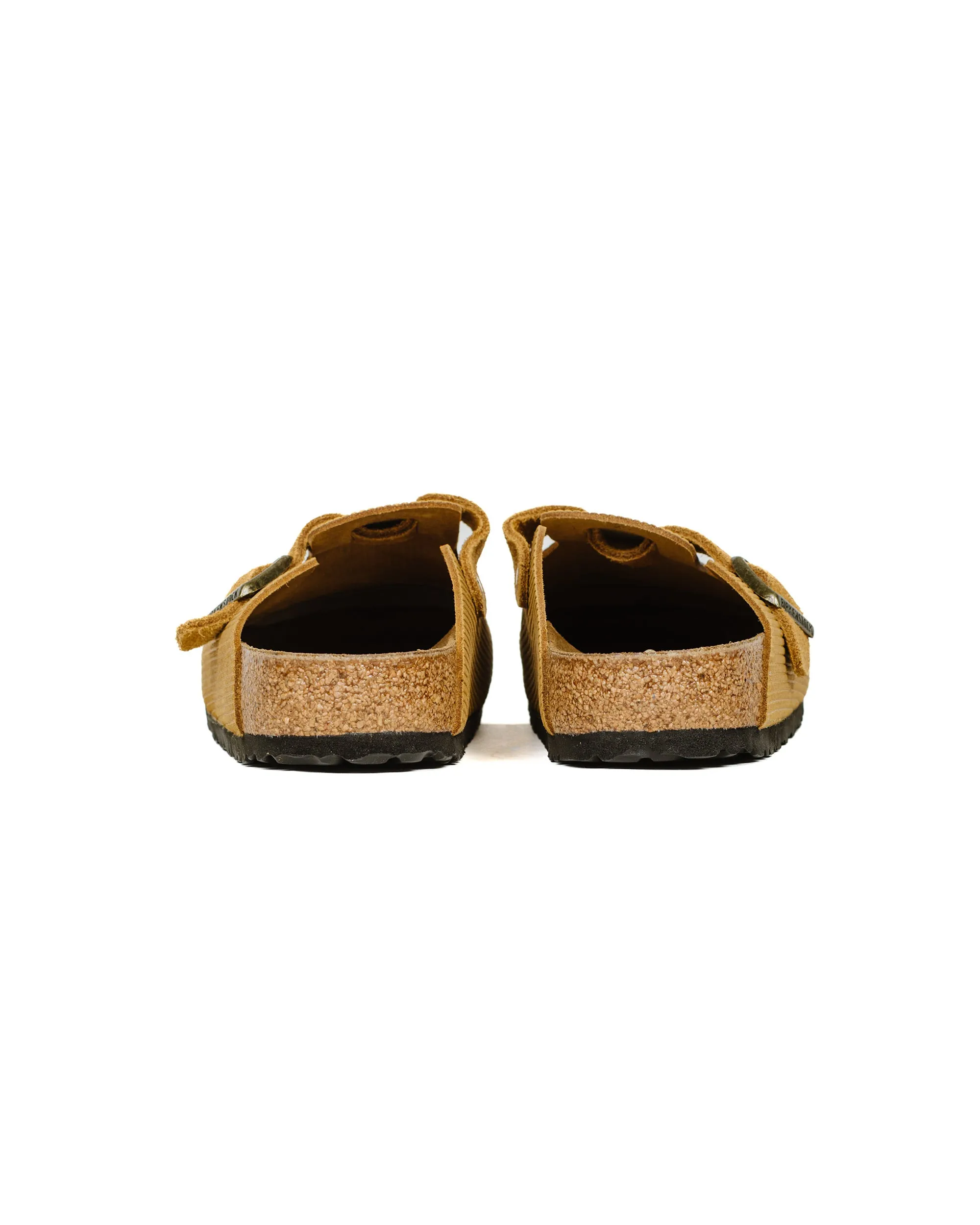 Birkenstock Boston Cork Brown Suede Corduroy