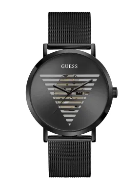 Black Idol Logo Mesh Watch