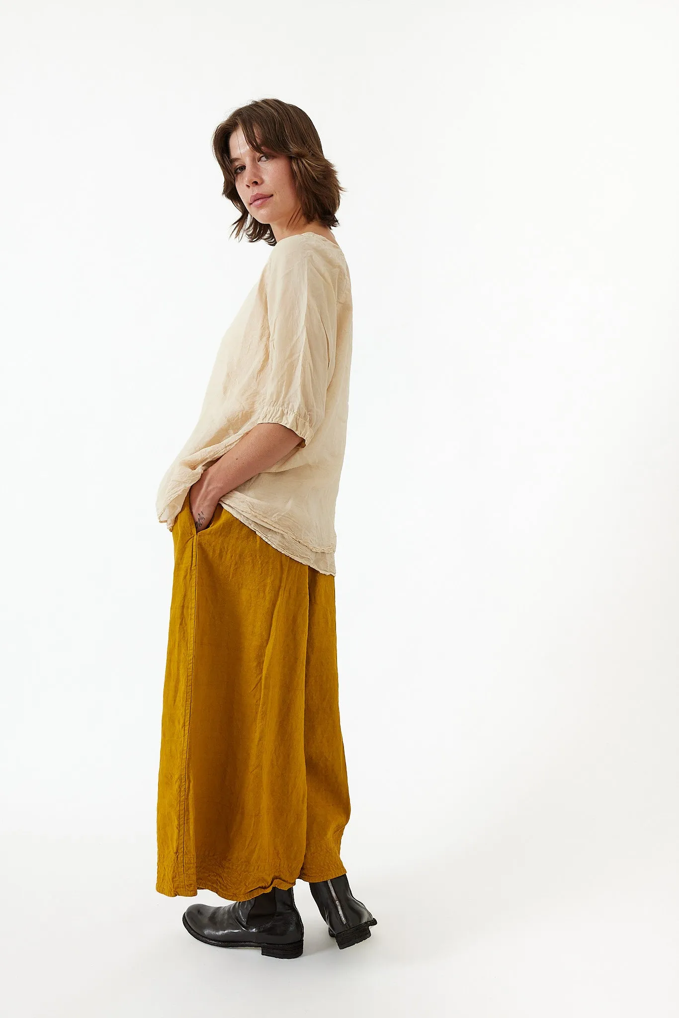 Chez Vidalenc - Coulisse L90W  Pants - Antic Linen