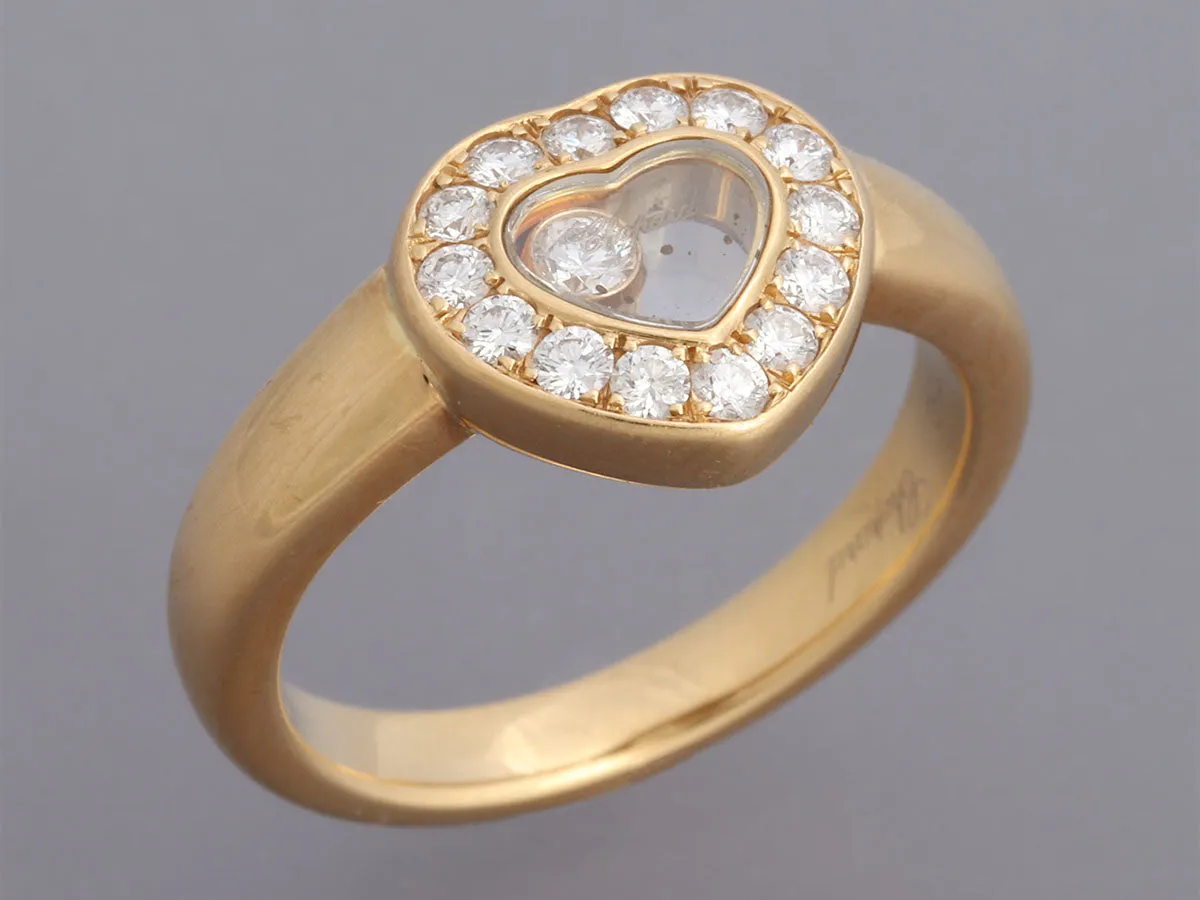 Chopard 18K Yellow Gold Happy Diamonds Heart Ring