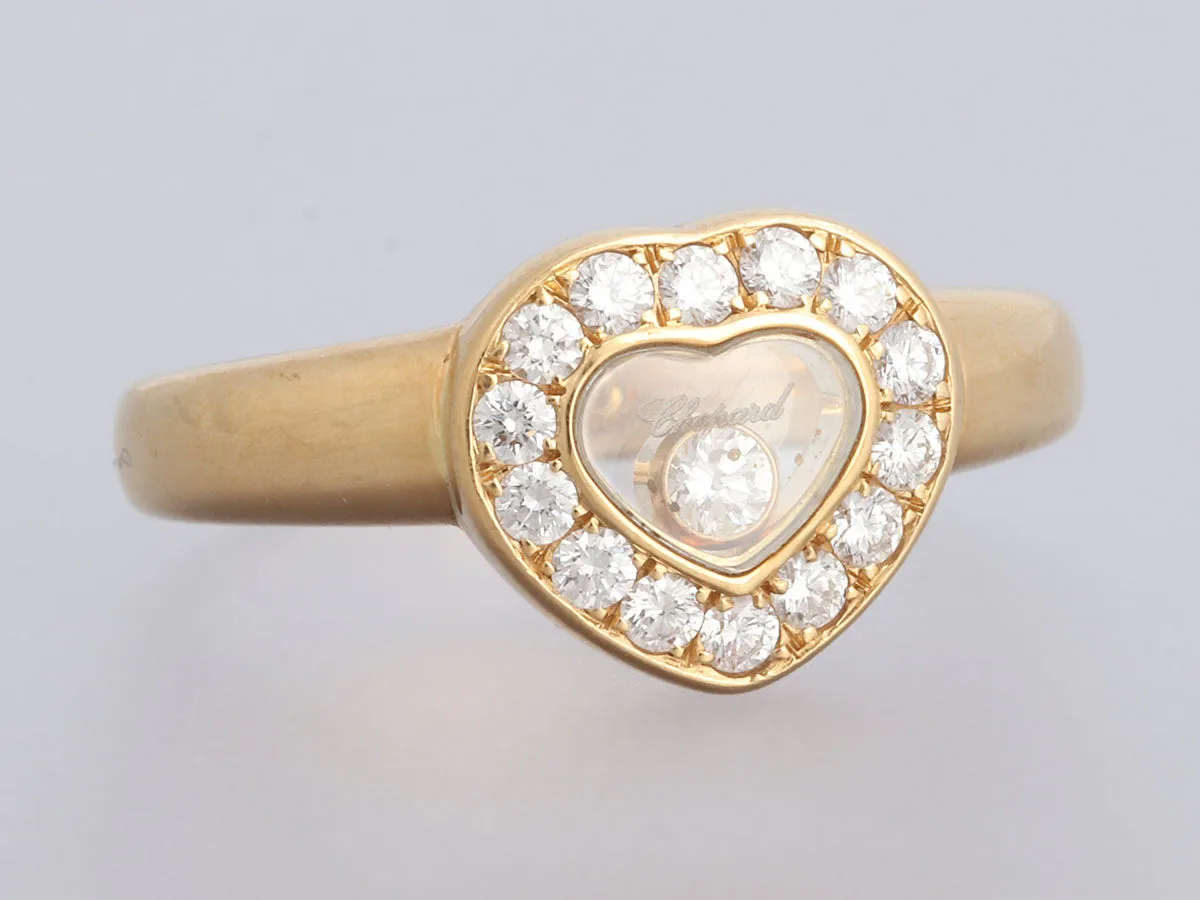 Chopard 18K Yellow Gold Happy Diamonds Heart Ring