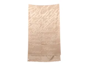 Chopard Beige and Gold Cashmere Silk Stole