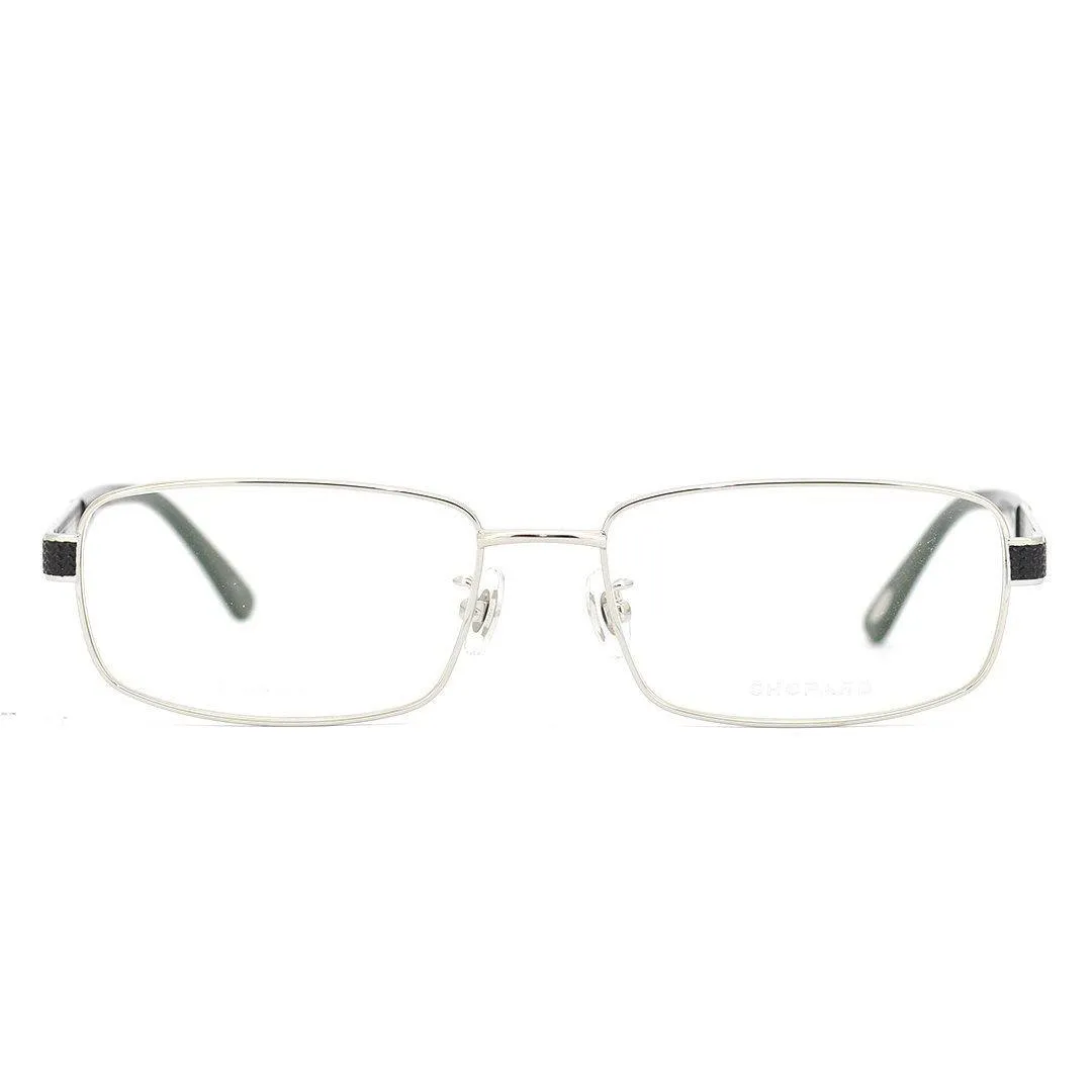 Chopard Men's Silver Metal Rectangle Eyeglasses VCHB64K/C0579