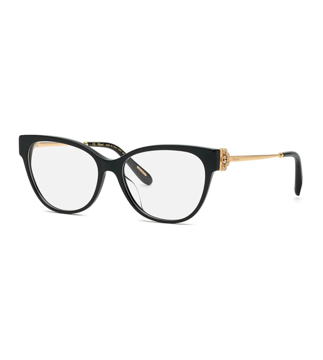 Chopard Unisex Glossy Black Cat-eye Optical Frame