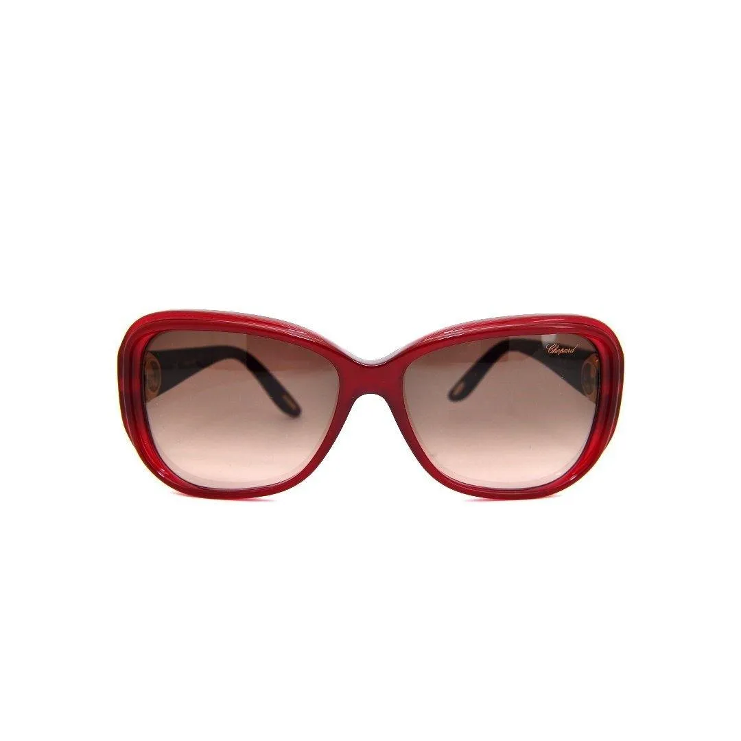 Chopard Women's Red Plastic Square Sunglasses SCH148S/5809