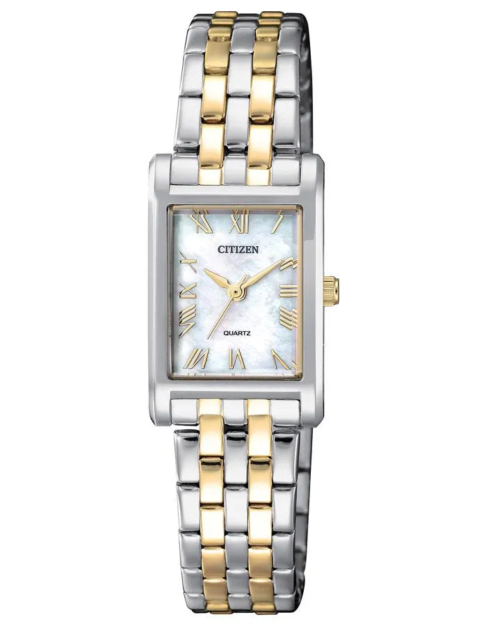 Citizen Womens Quartz Watch - MOP Dial - Two-Tone Case & Bracelet - 50m