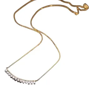 Clavicle Chain Stylish 18k Gold Necklace