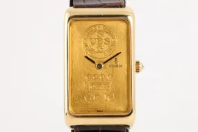 Corum 10g Ingot Watch 18k Yellow Gold Case 21mm Ladies Watch 38.2g