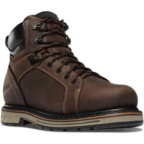 Danner Men's Steel Yard 6 PT Waterproof Work Boot -Brown- 12536