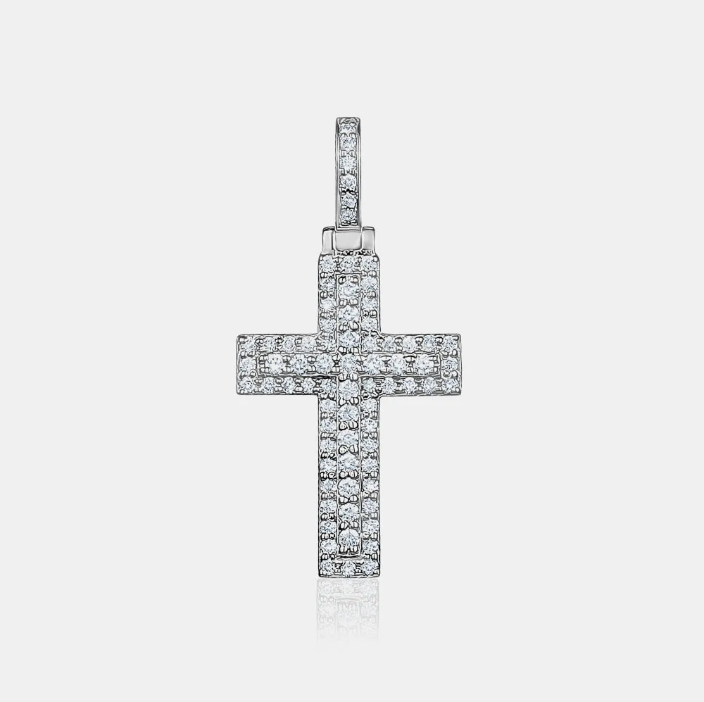 Diamond Cross Charm