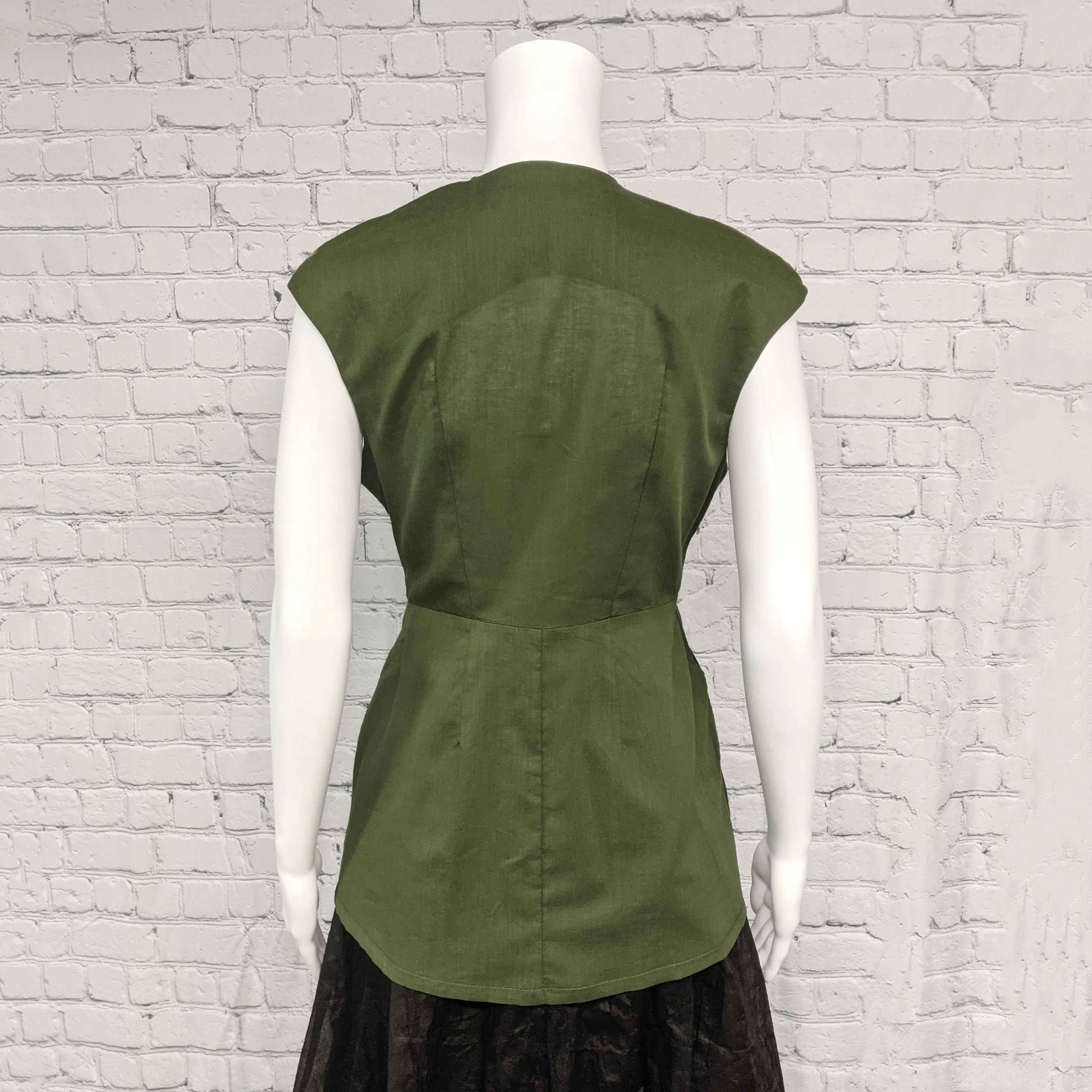 Ferrier Top in Olive by Kim Schalk