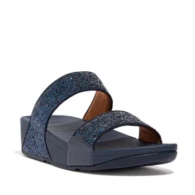 Fit Flop Lulu Glitter Slides Midnight Navy     