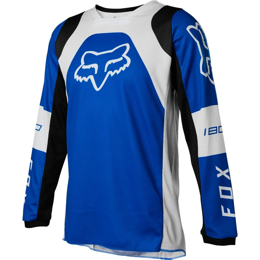 Fox Youth 180 Lux Jersey Blue