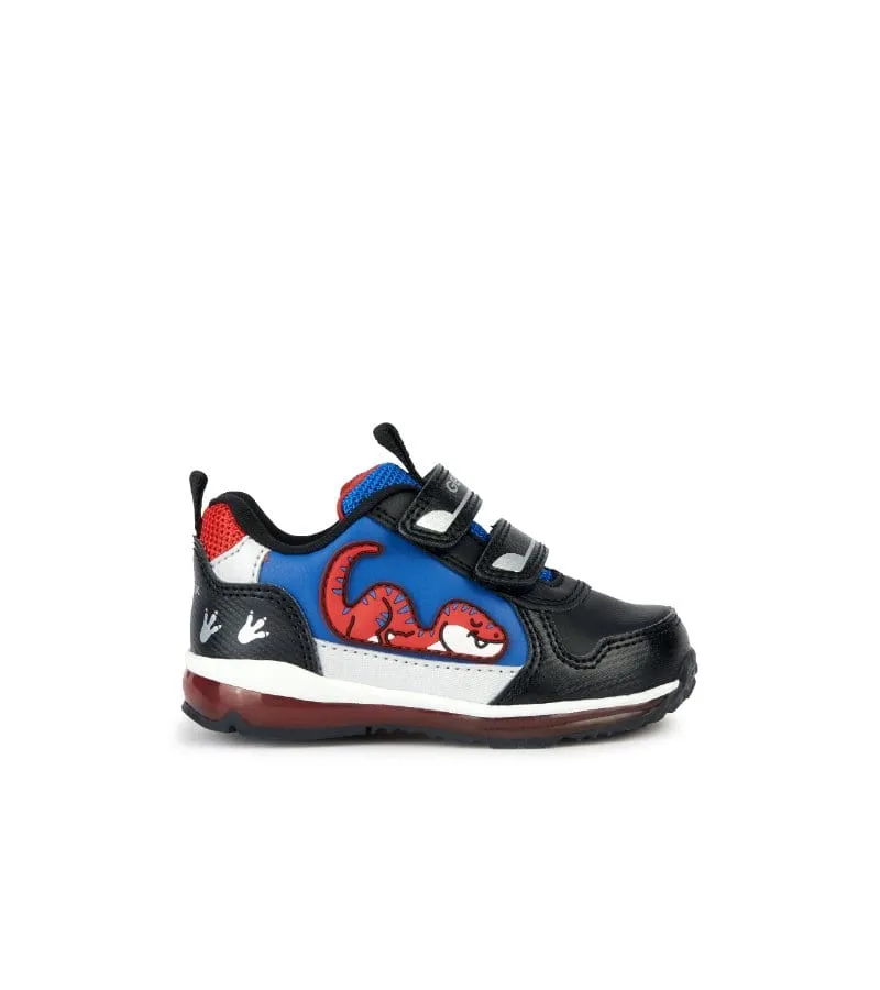 Geox Infant Boys Dinosaur Black Runners B3584A