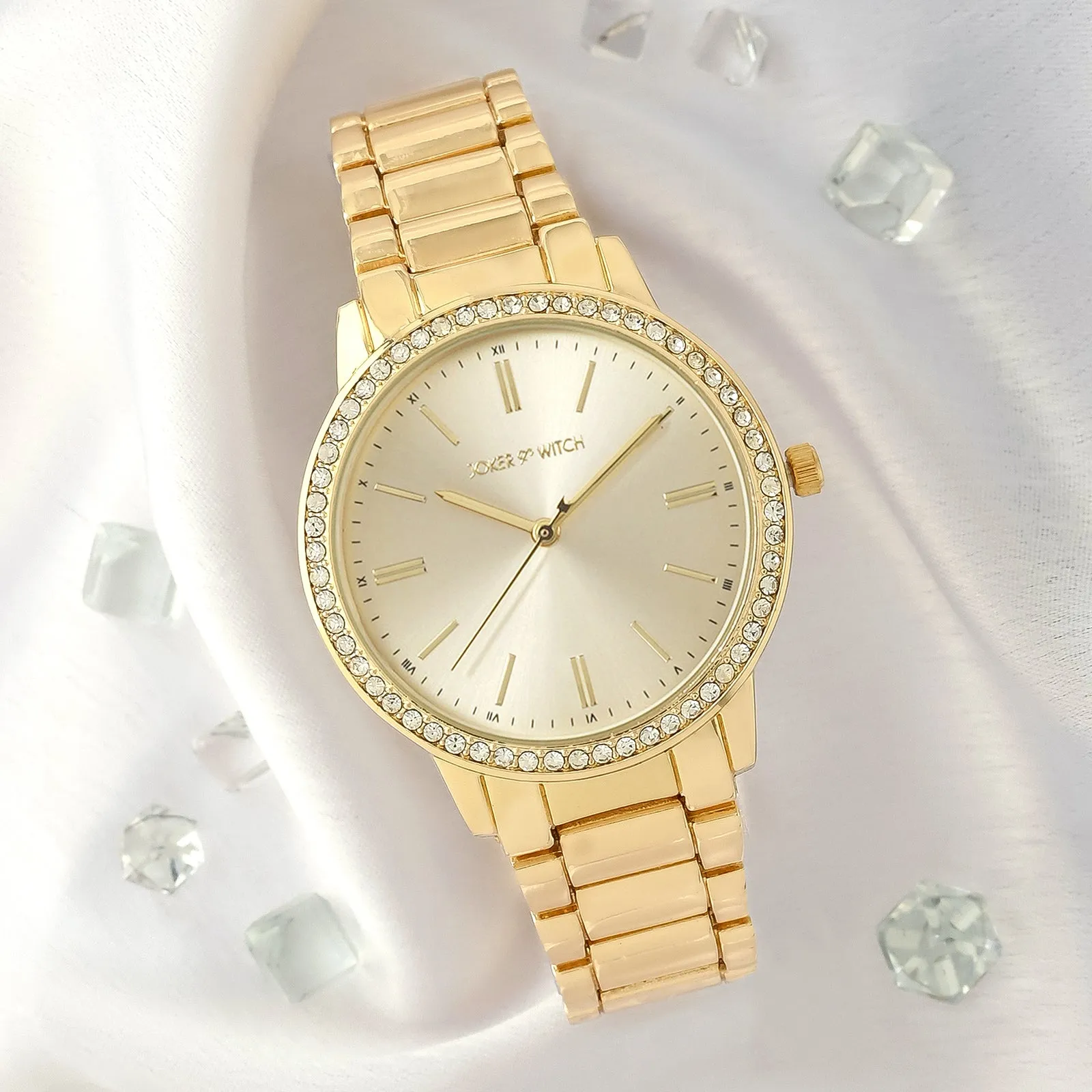 Halo All Gold Rhinestone Watch