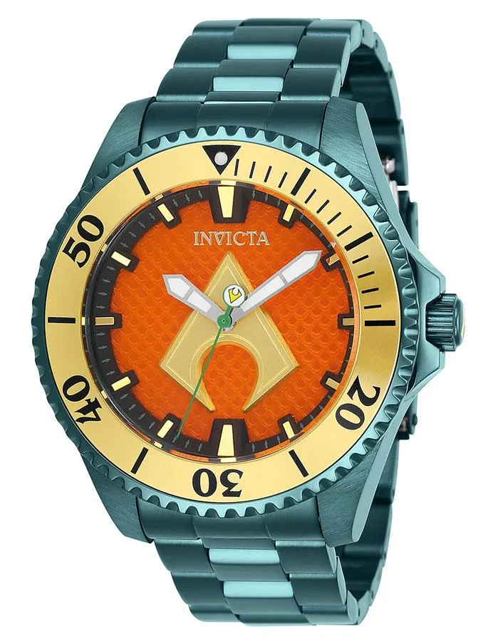 INVICTA DC Comics Limited Edition Mens Watch - Automatic - Green - Aquaman