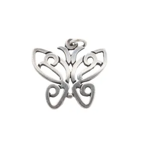 James Avery 925 Sterling Silver Retired Lace Wing Butterfly Pendant