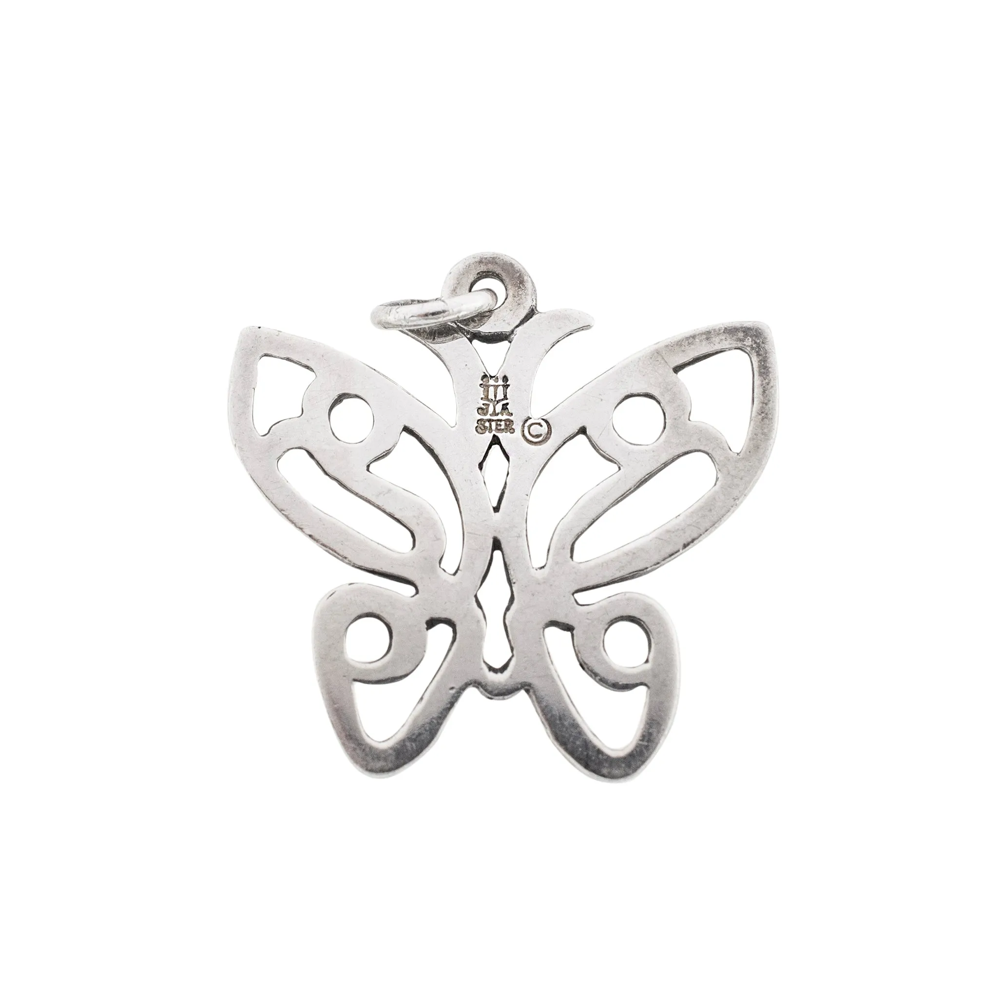 James Avery 925 Sterling Silver Retired Lace Wing Butterfly Pendant