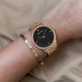 Leela Rosegold Watch Bracelet Stack