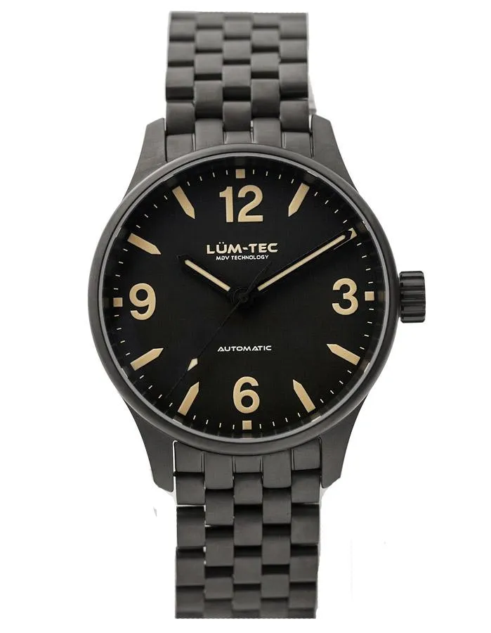 Lum-Tec C Series C7 Mens Watch - Automatic - Titanium Finish - Bracelet - 100M