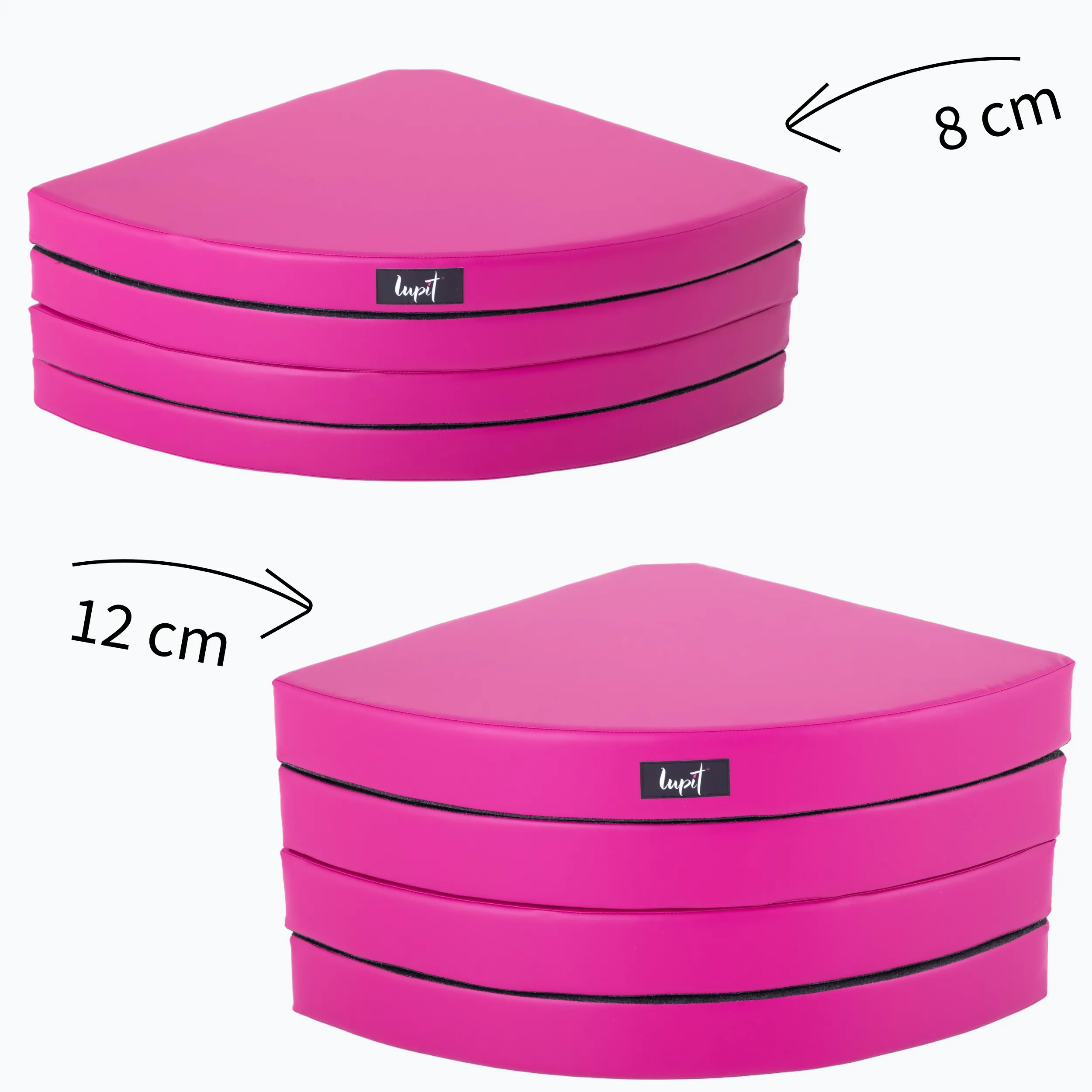 Lupit Crash Mat Round Standard Pink | 150 cm - 12 cm