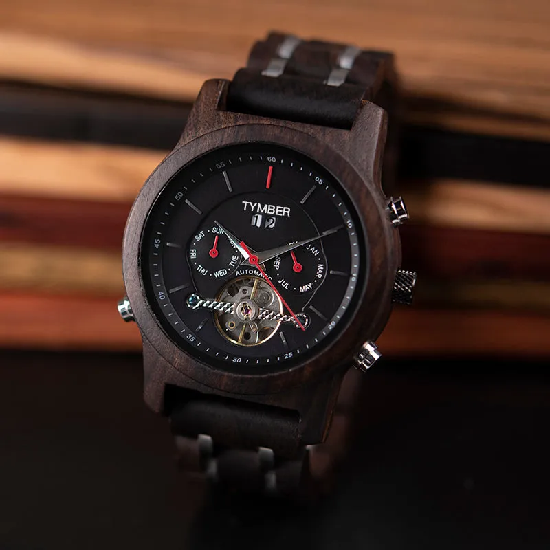 Michigan Wooden Mechanical Watch