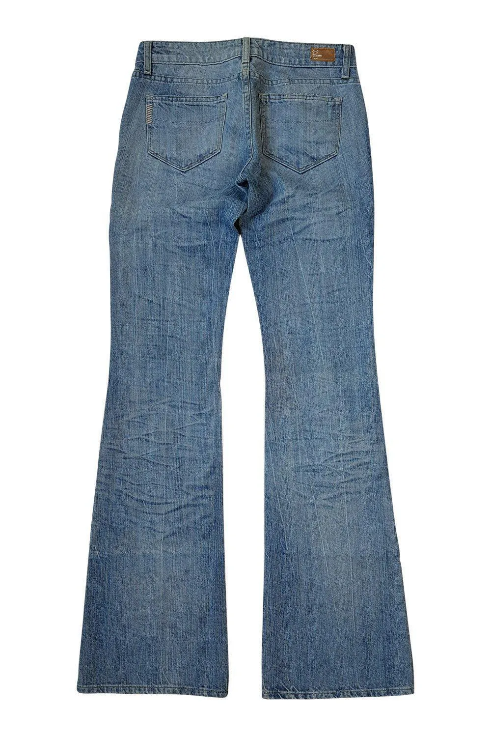 PAIGE Laurel Canyon Light Blue Low Rise Bootcut Jeans (W25 L33)