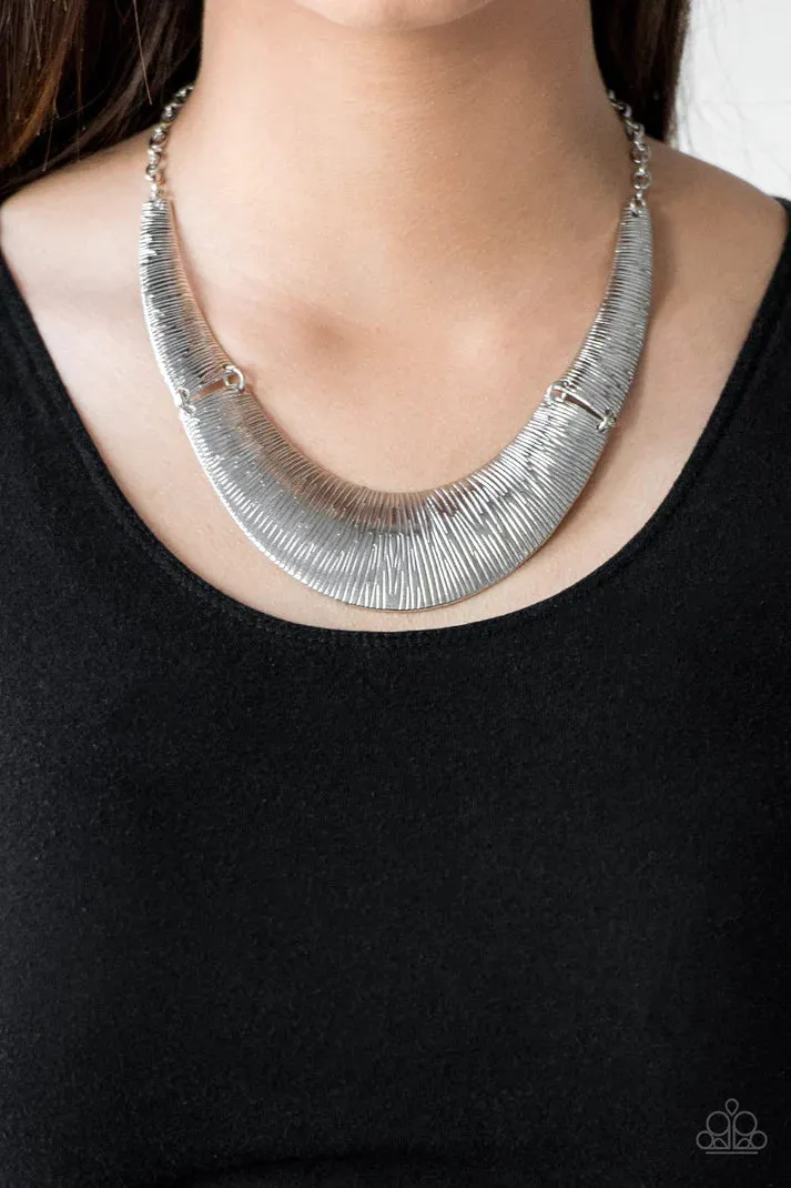 Paparazzi  Feast or Famine - Silver  Necklace