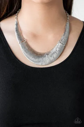 Paparazzi  Feast or Famine - Silver  Necklace