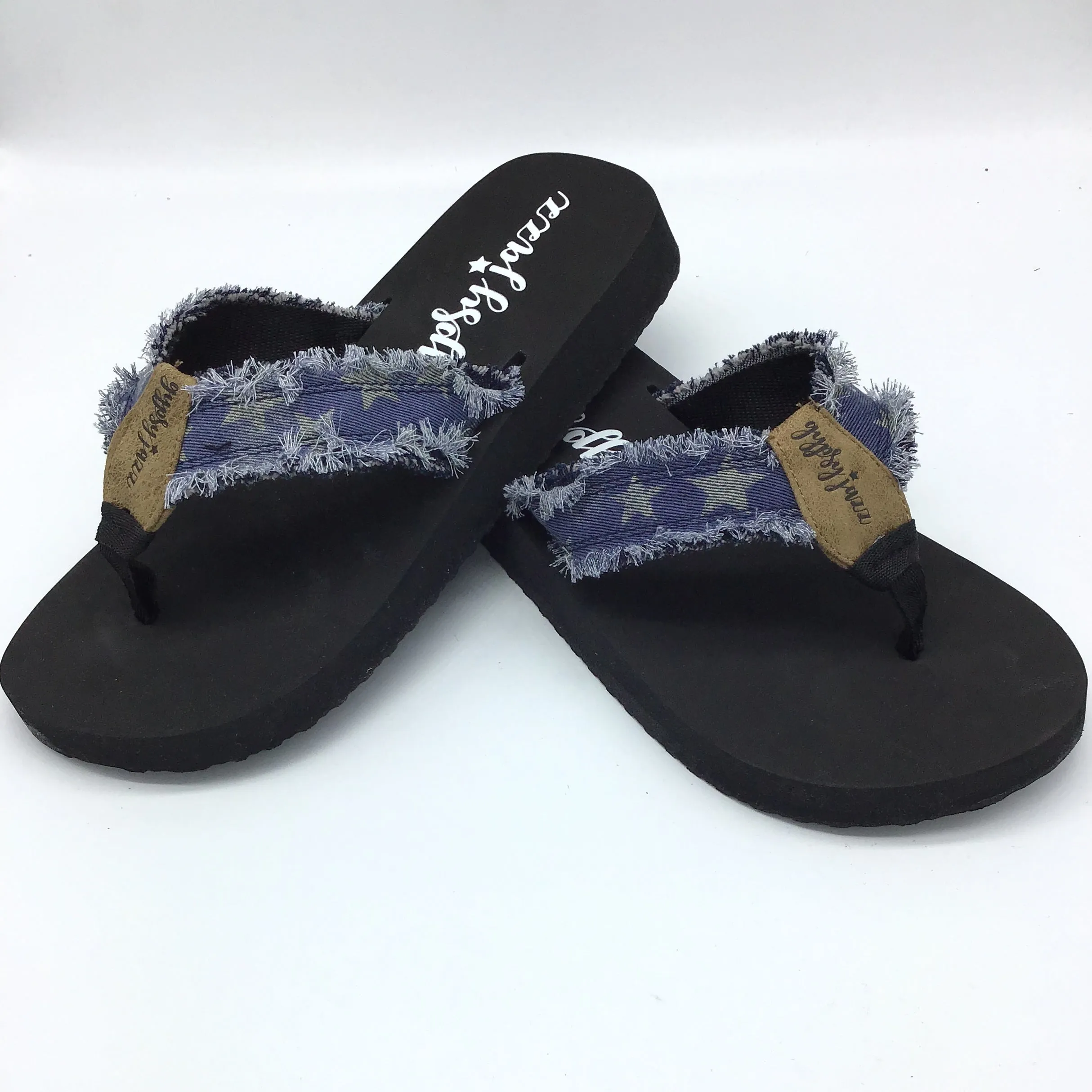 "Encore" By Gypsy Jazz Flip Flop (Navy with Stars)