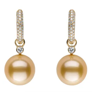 Reversible Pearl & Diamond Earrings