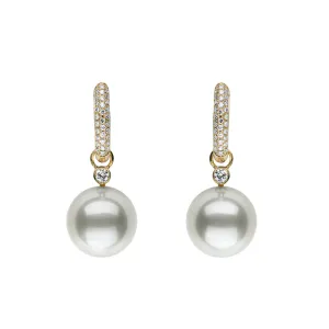 Reversible Pearl & Diamond Earrings