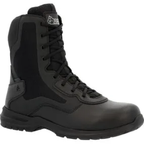 Rocky Men's Cadet 8" Side Zip Public Service Duty Boot -Black- RKD0102