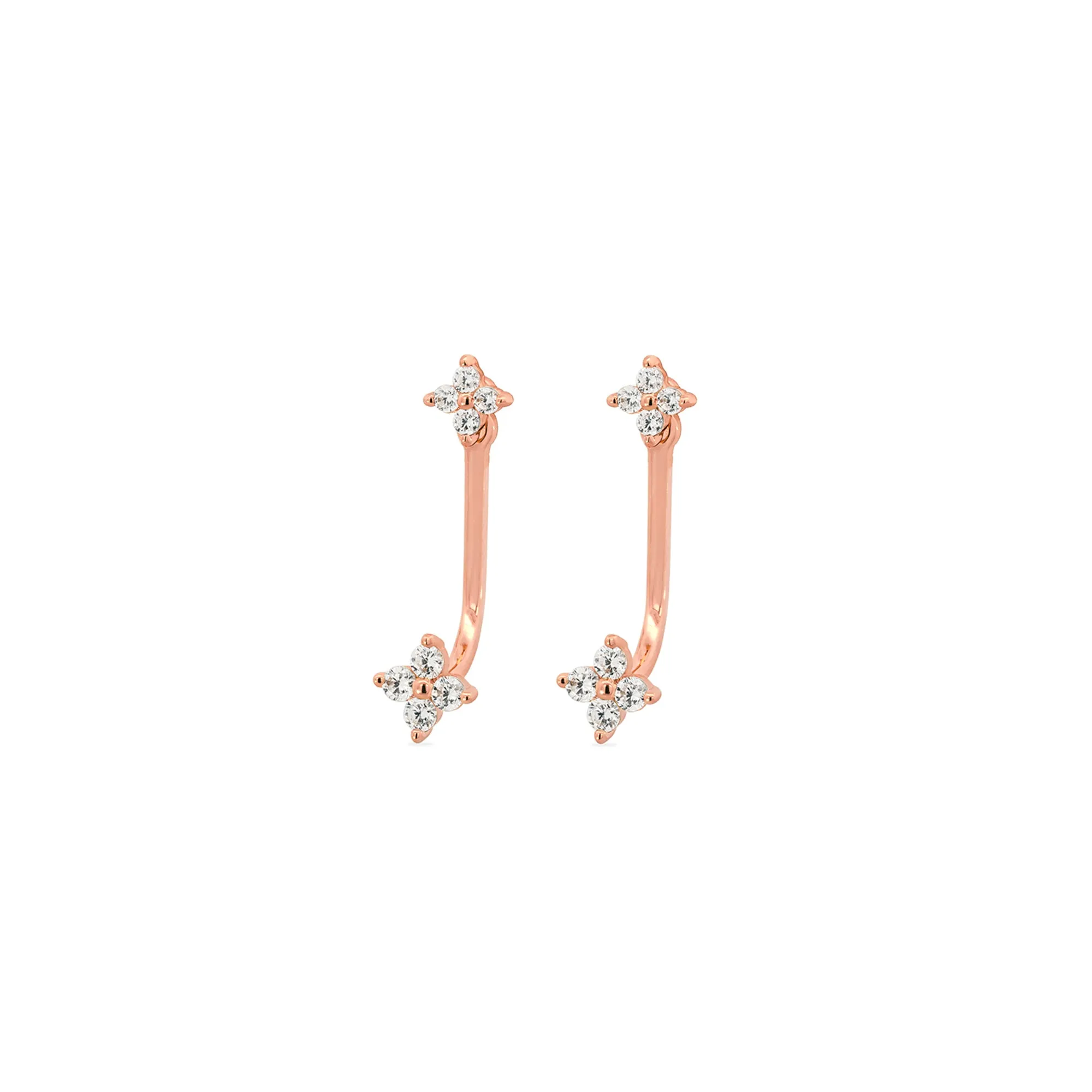 Rose Gold Danica Studs