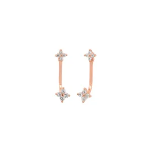 Rose Gold Danica Studs