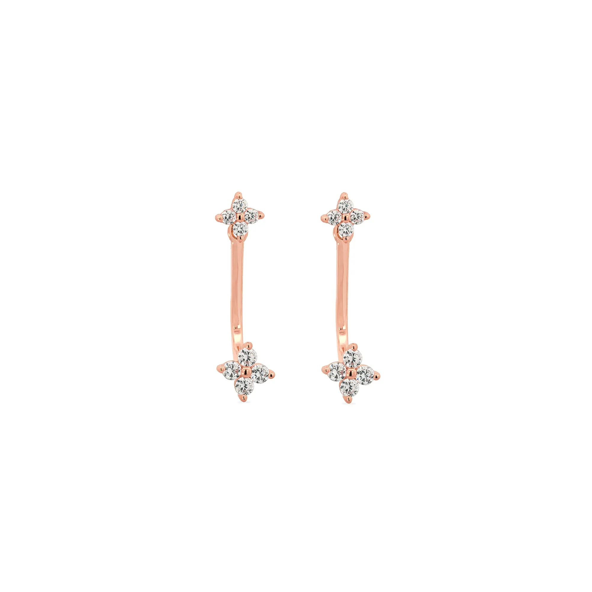 Rose Gold Danica Studs