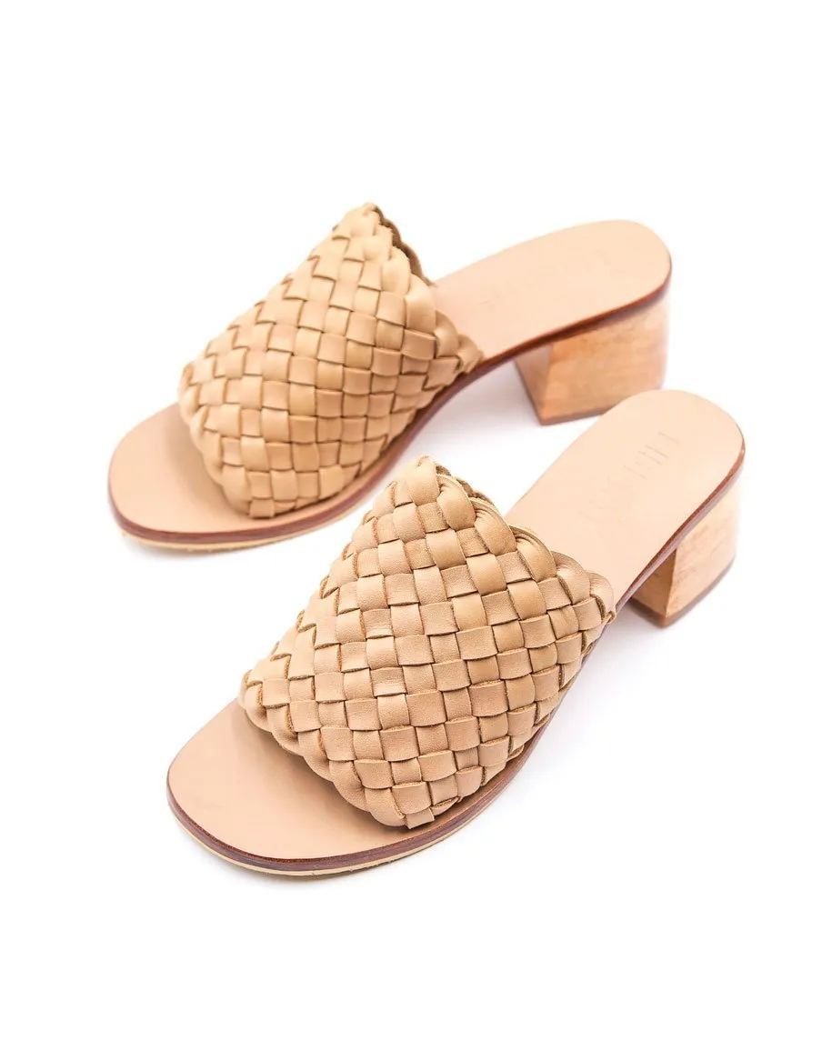 Santorini Woven Mule - Cream