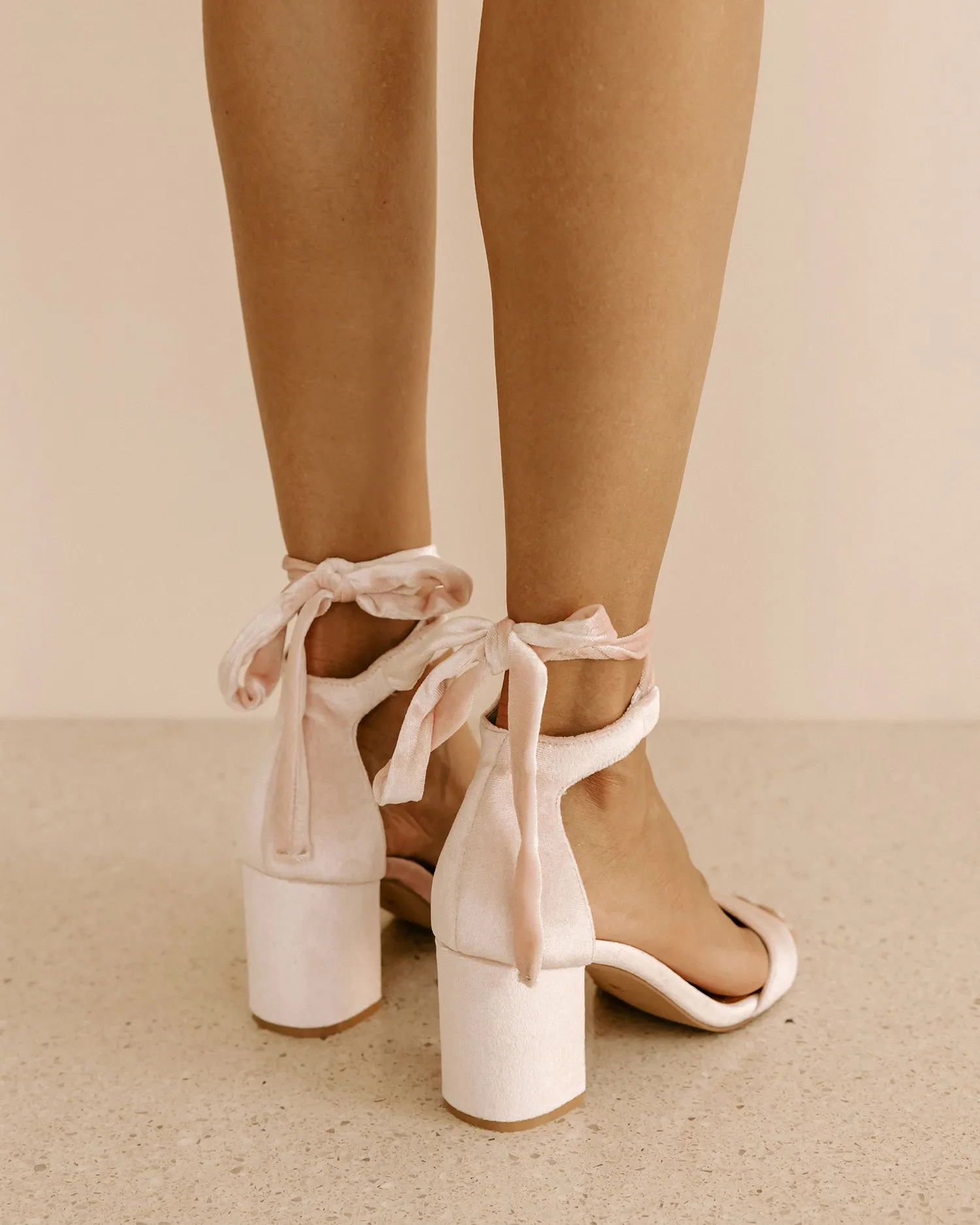 SISTER - BABY PINK BLOCK HEEL SHOES