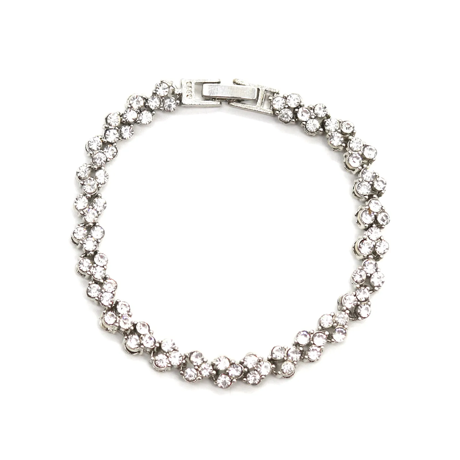 Smile Silver Watch Bracelet Stack