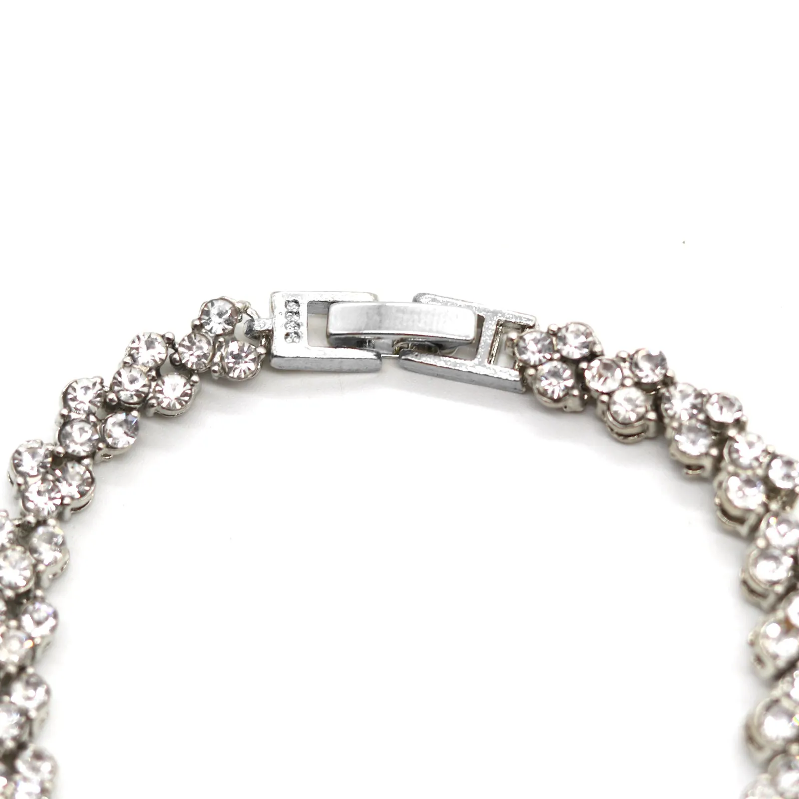 Smile Silver Watch Bracelet Stack