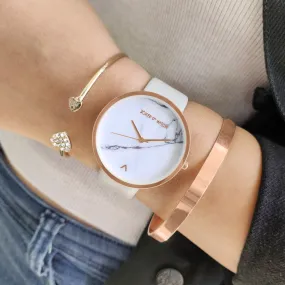 Star Rosegold Watch Bracelet Stack