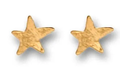 Stud Star Earrings from Bluenoemi 9 KT Gold Post Earrings