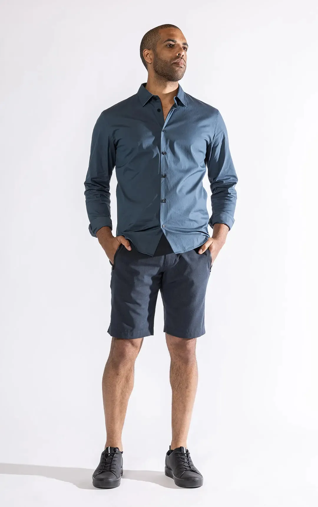 TAILORED SUMMER WOOL BLEND SHORT