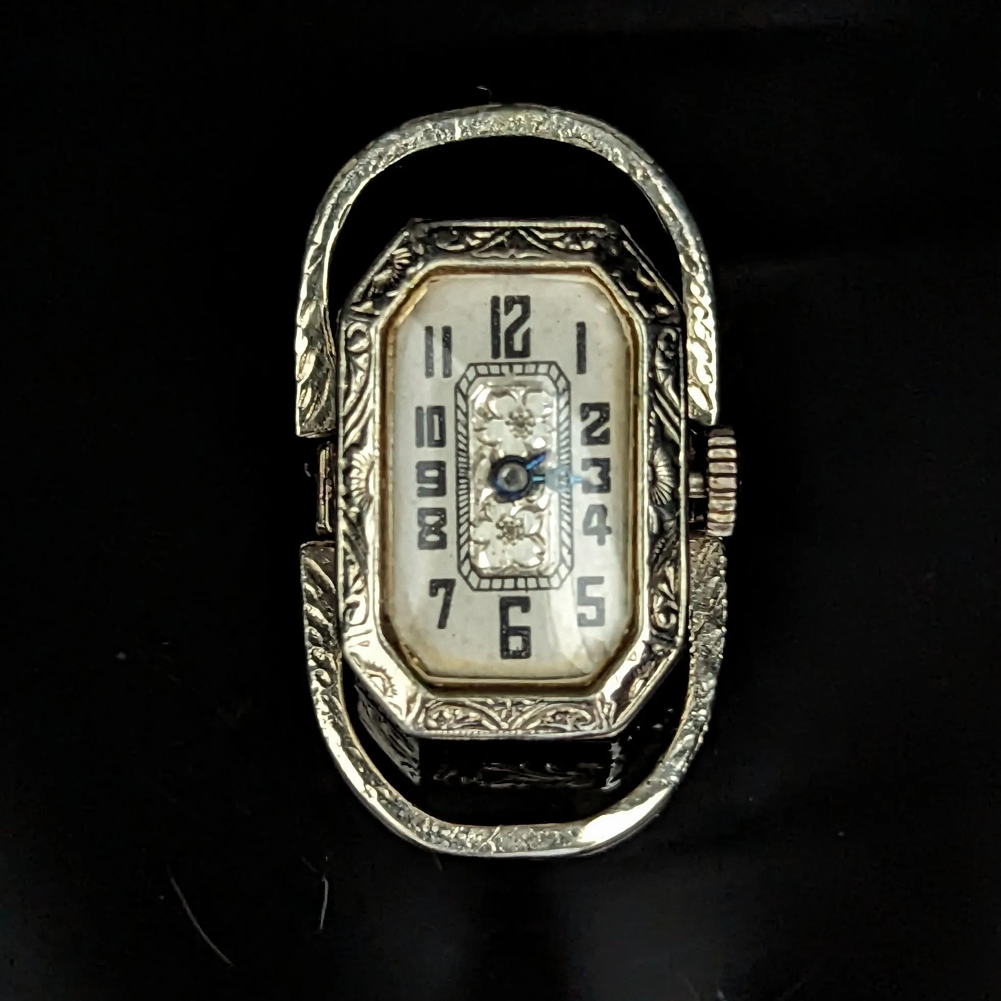 The Shawnee - Art Deco 14k Gold Convertible Watch Ring to Wrist Watch